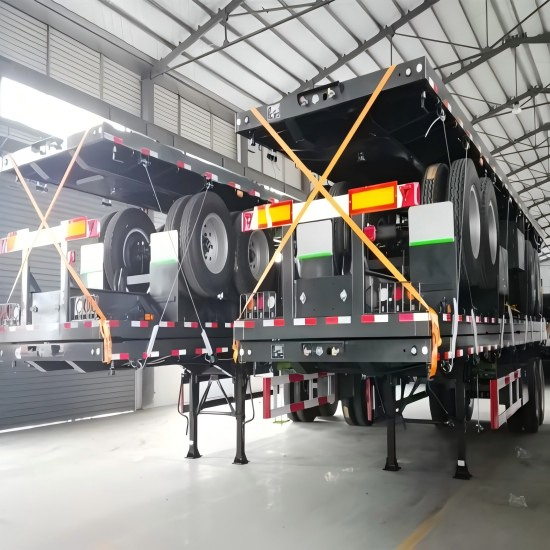 Airbag Suspension 2 Axle Flat Trailer
