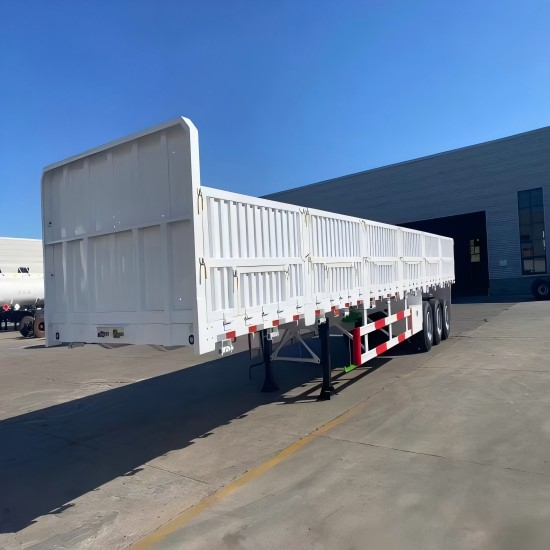 3 Axle Drop Side Semi Trailer