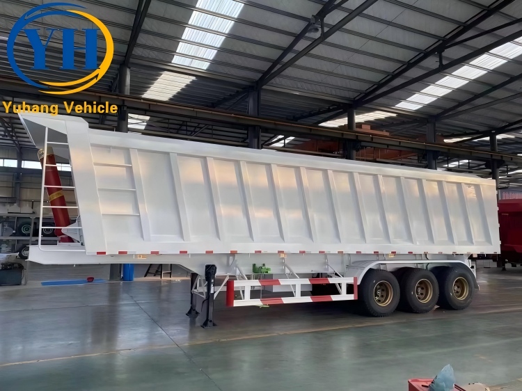 Tri Axle 35CBM Dump Truck Trailer Will Be Sent To Malawi