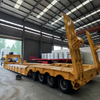 100T 4 Axle Detachable Lowboy Trailer