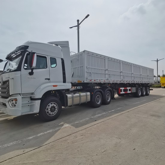 Tri Axle High Wall Side Dump Truck Trailer