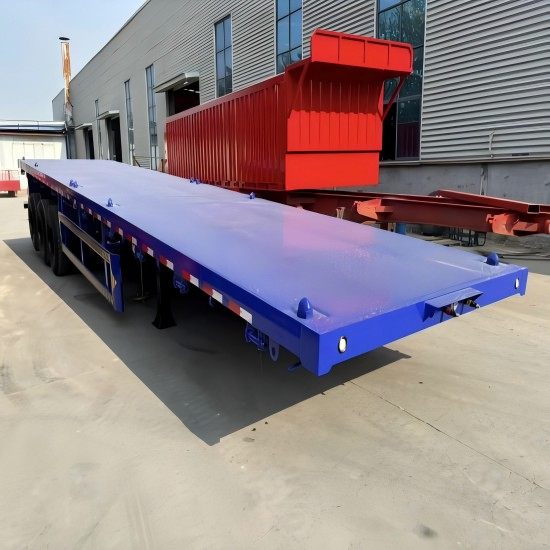 Tri Axle Container Chassis Flatbed Trailer
