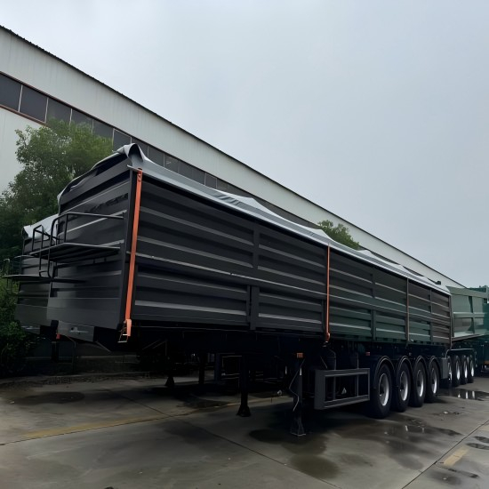 4 Axle Sidewall Truck Trailer