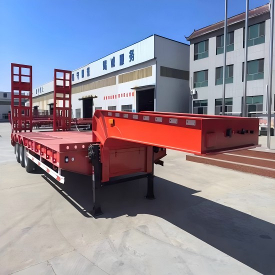 Tri Axles Semi Lowbed Trailer