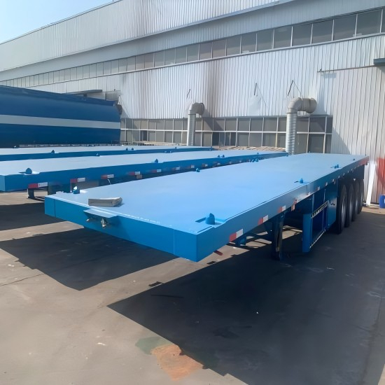 4 Axles Flatbed Tractor Trailer