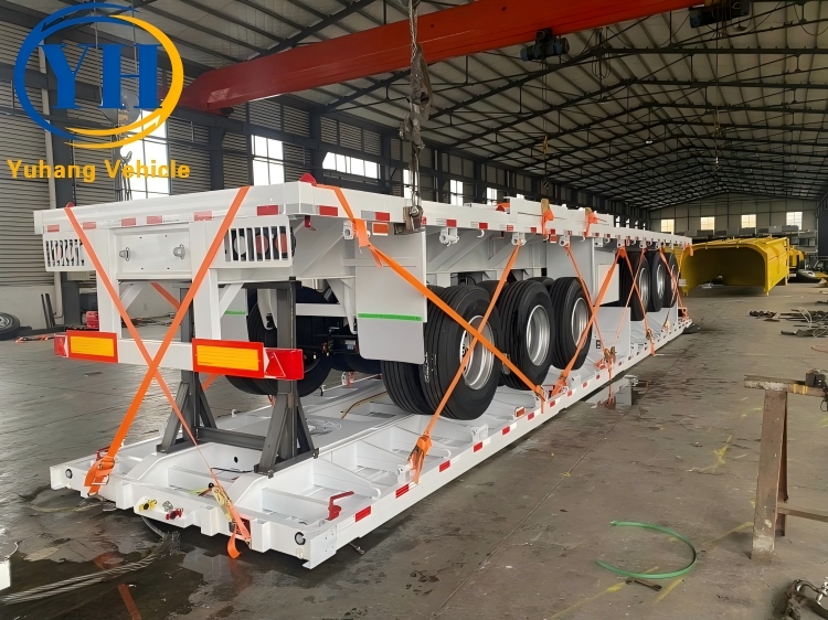 Tri Axle Flatbed Container Trailer Will Be Sent To Zambia
