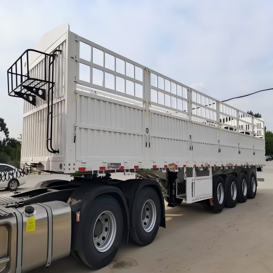 4 Axle Fence Cargo Semi Trailer