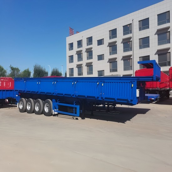  4 Axles Side Tipper Trailer for Sale
